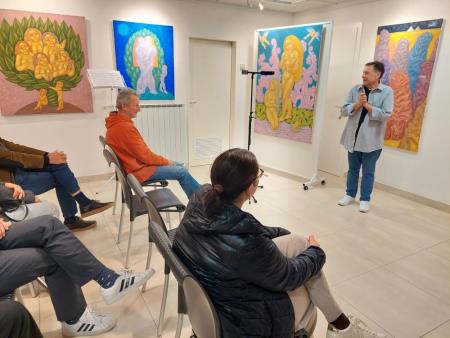 Zahvala Ihorja Nesmiianova, z gestami in v ukrajinščini, a vse razumljeno (2)